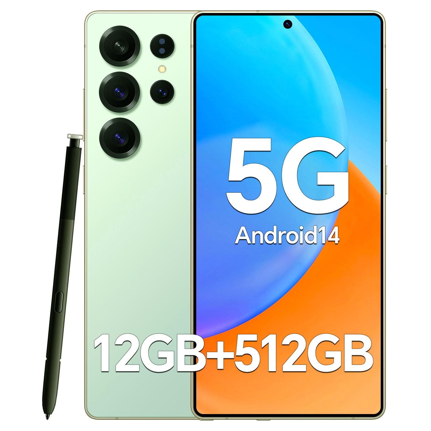 Unlocked Cell Phone C25 Ultra 5G ,12+512GB Memory Android Phone